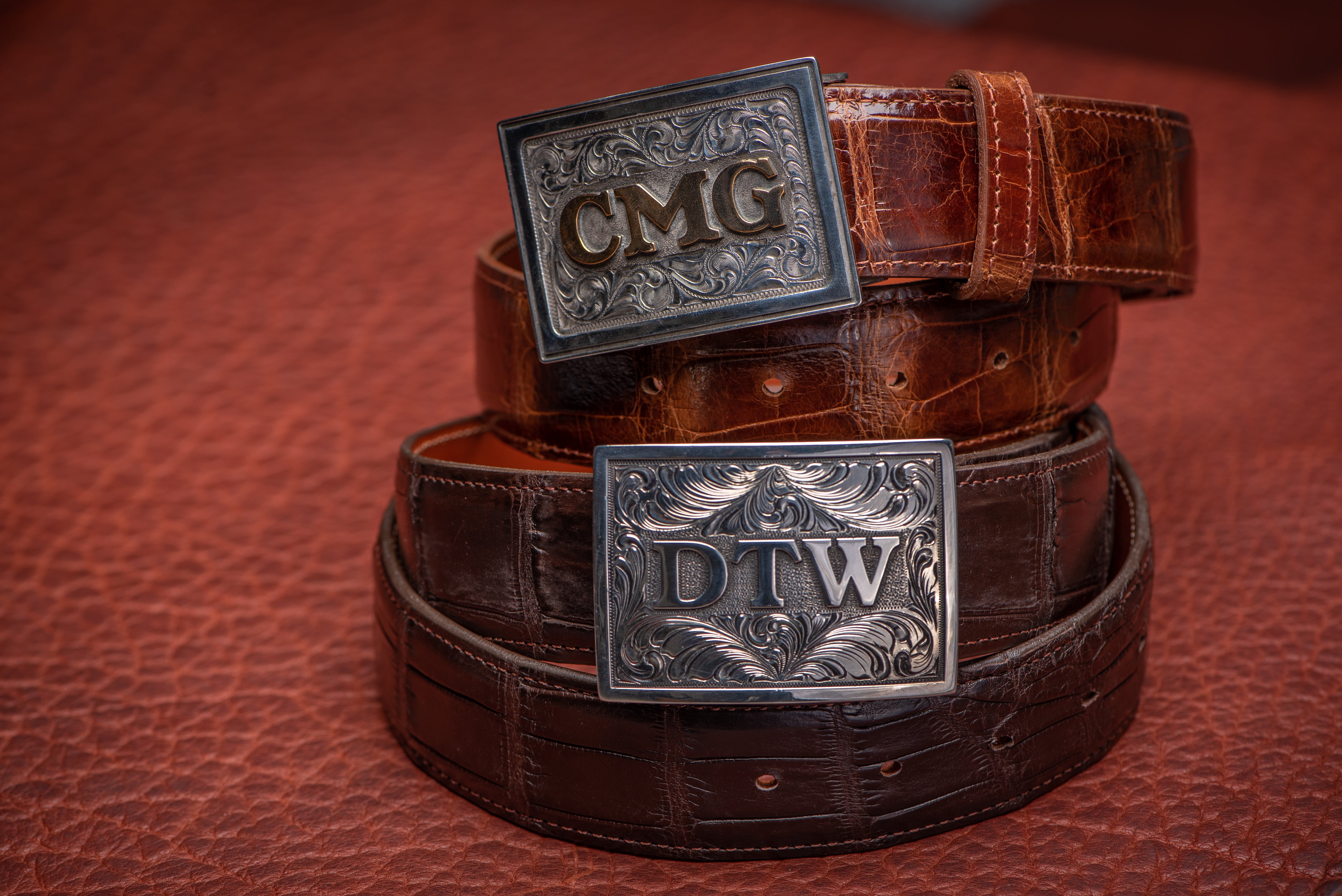 Hand Forged Iron Buckles - Leather Belt and Buckle - Large Round Belt Buckle