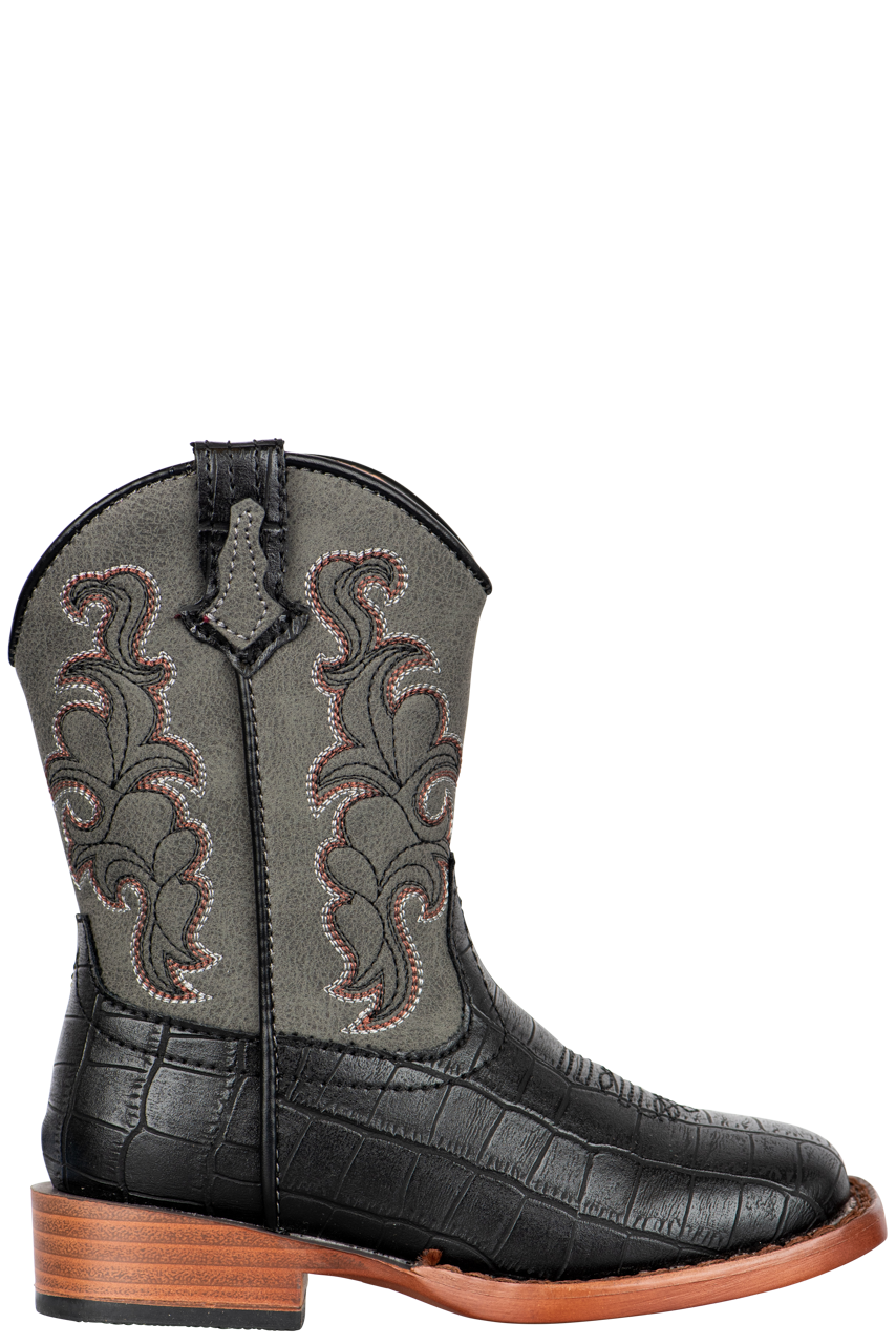 Roper Gray Gator Toddler Boots