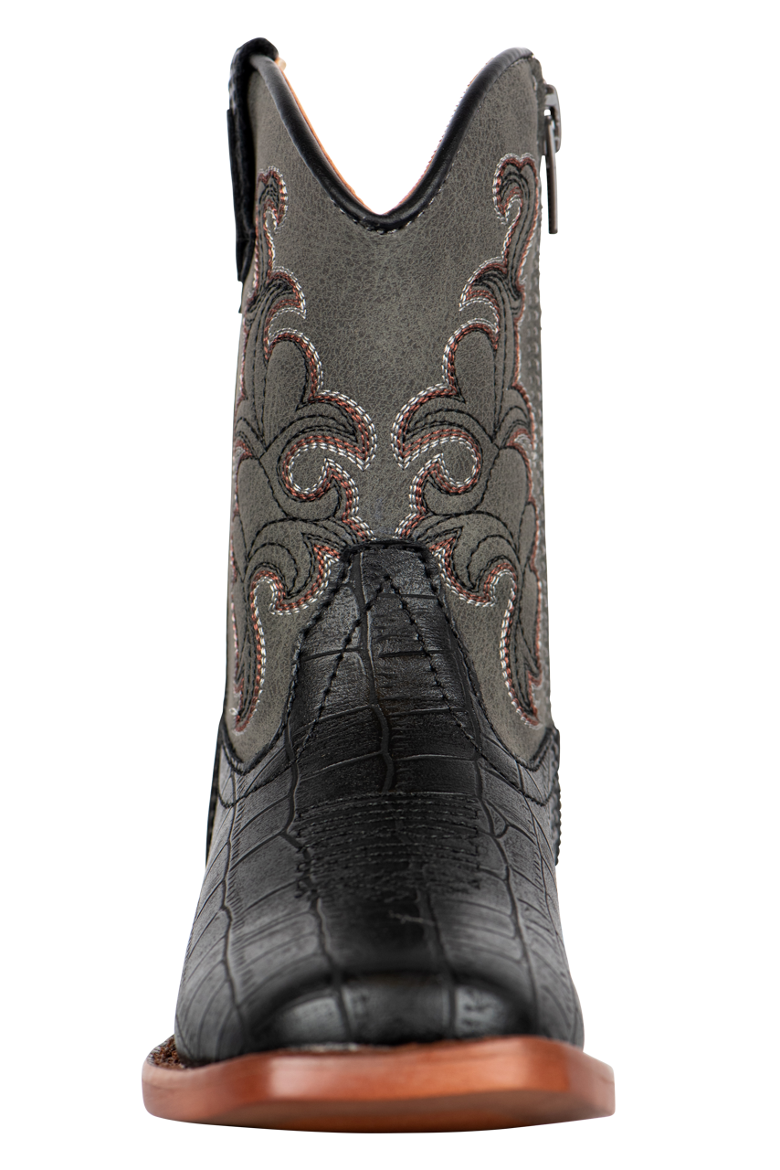 Roper Gray Gator Toddler Boots