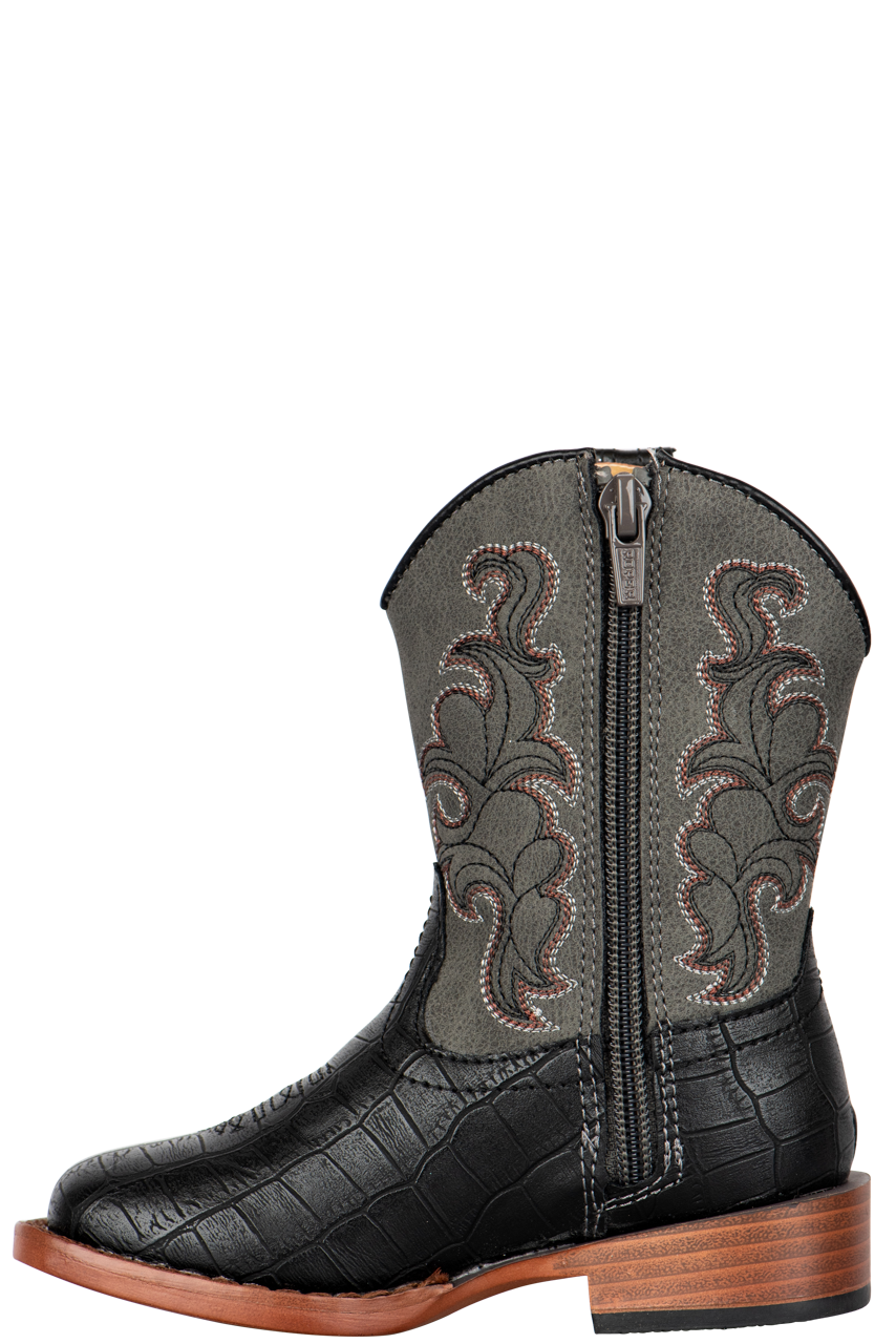 Roper Gray Gator Toddler Boots