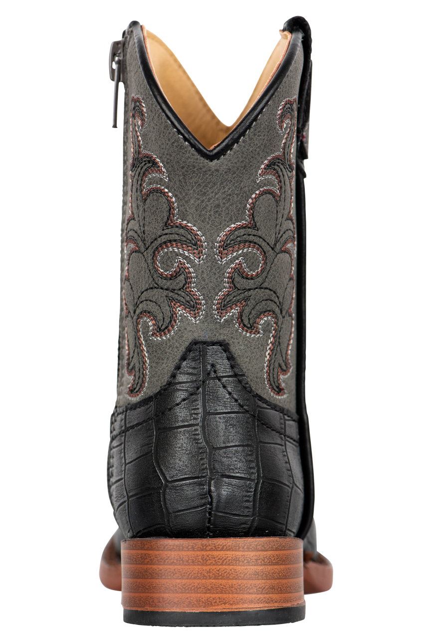 Roper Gray Gator Toddler Boots