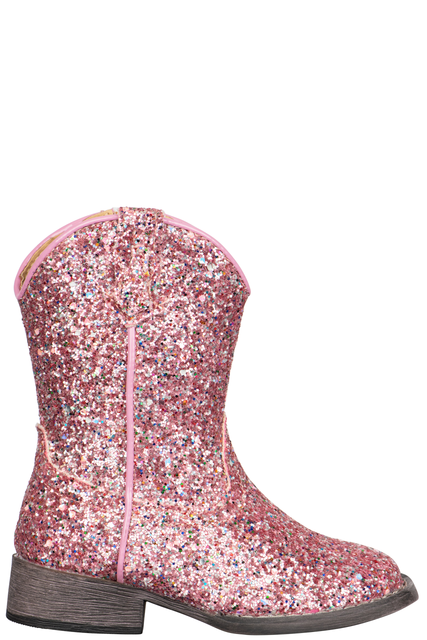 Pink top roper boots