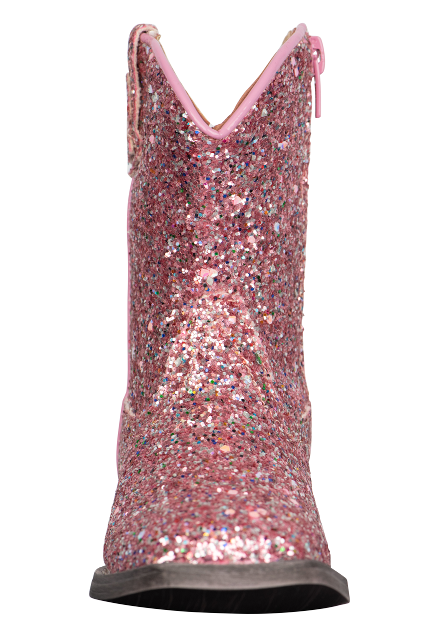 Roper Pink Glitter Galore Toddler Boots