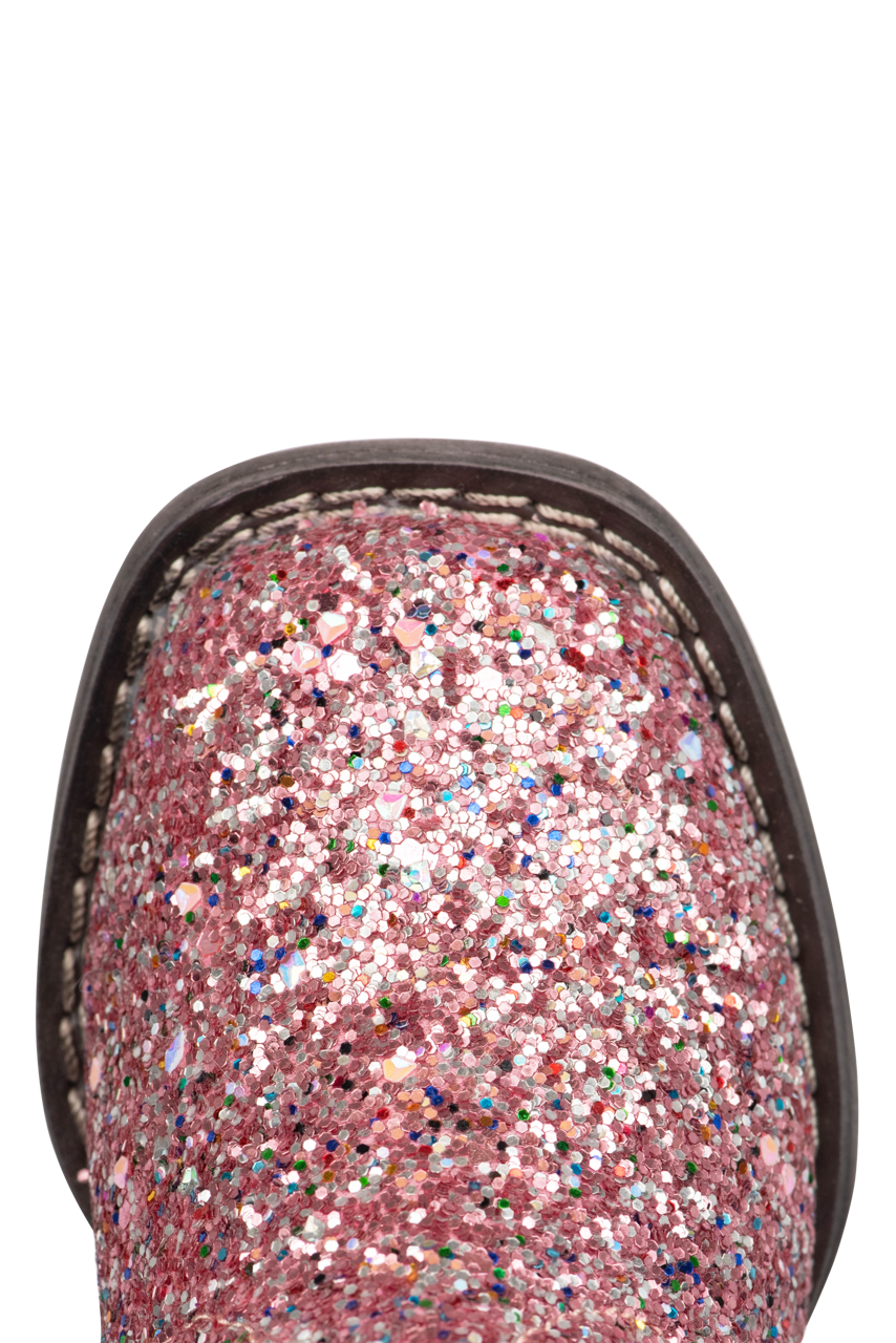 Roper Pink Glitter Galore Toddler Boots
