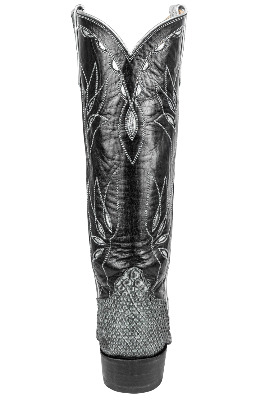 Rios of Mercedes Gray Python Cowgirl Boots