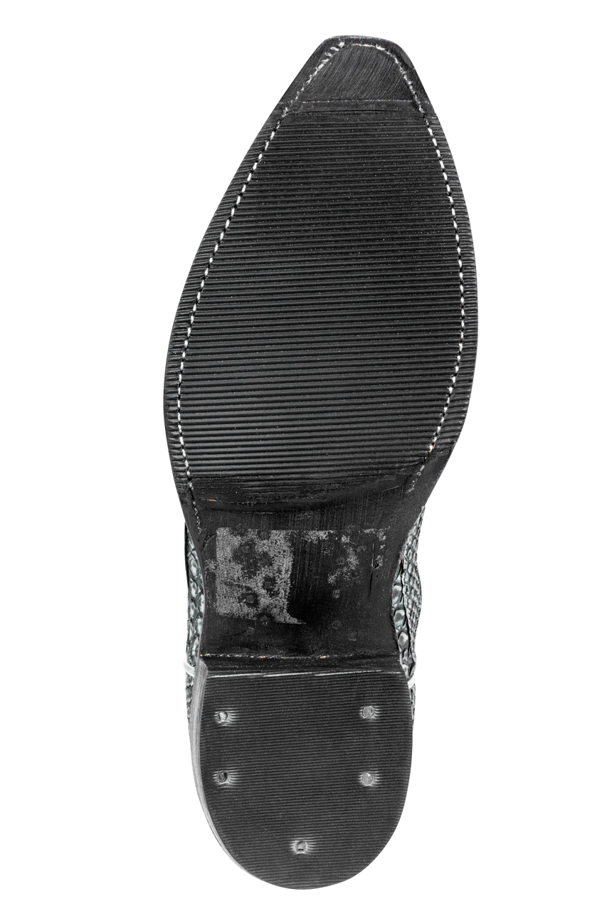 Rios of Mercedes Gray Python Cowgirl Boots