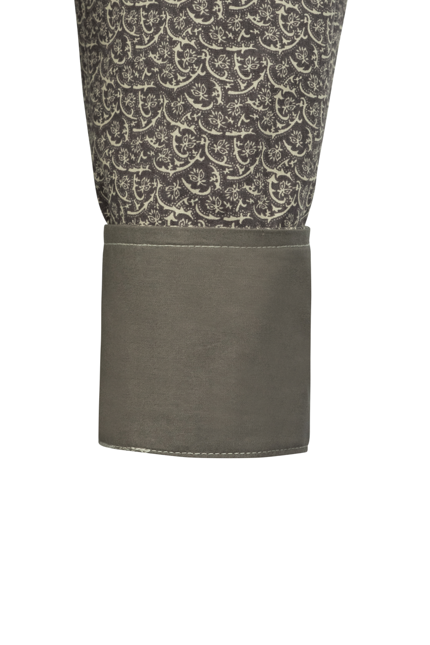 Stetson Men's Vintage Floral Snap Front Shirt - Gray