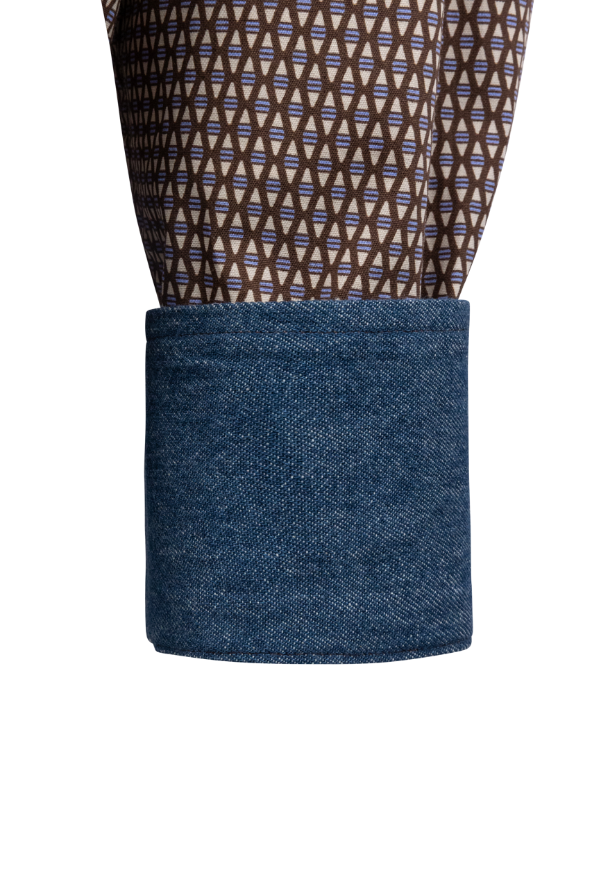 Stetson Men's Snap Front Shirt - Brown