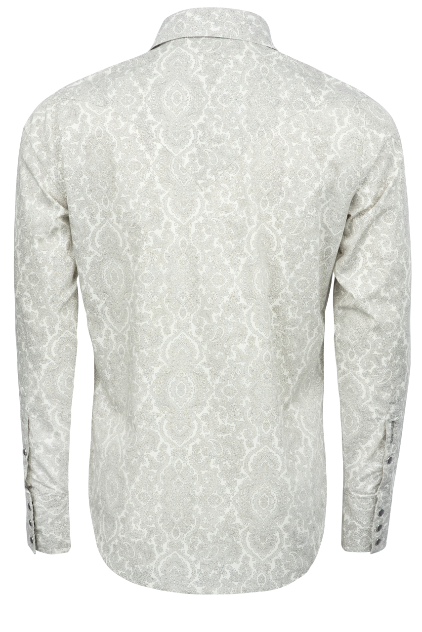 Stetson Men's Filagree Snap Front Shirt - Gray