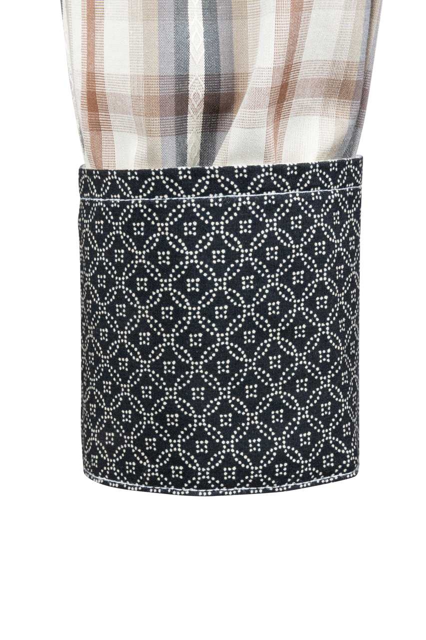 Stetson Men's Plaid Snap Front Shirt - Brown