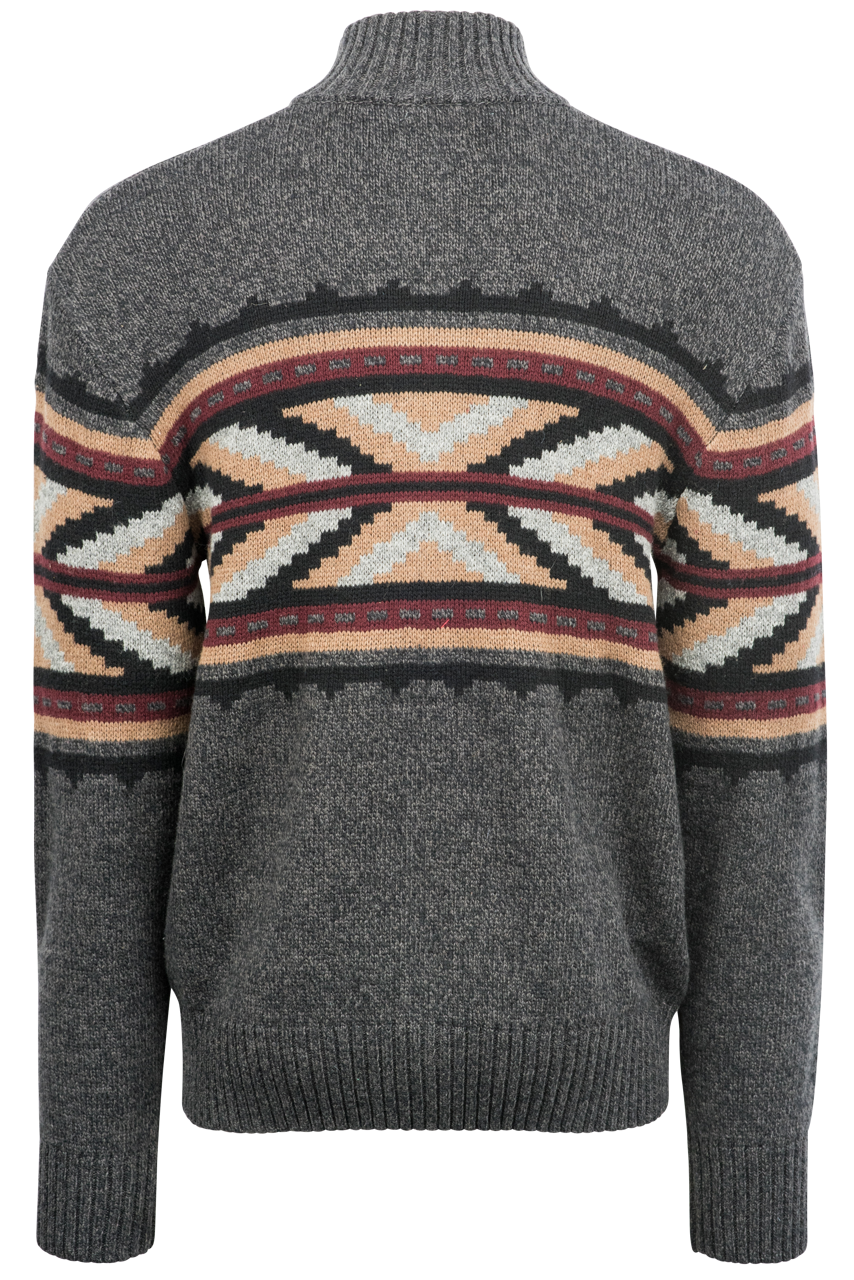 Stetson Men's Gray Arrow Cardigan