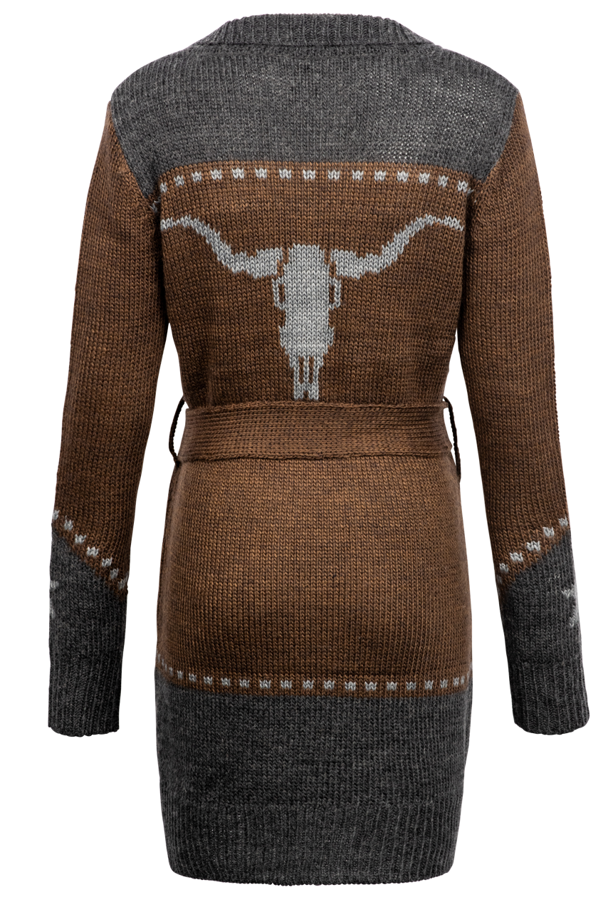 Stetson Women's Vintage Steer Head Cardigan