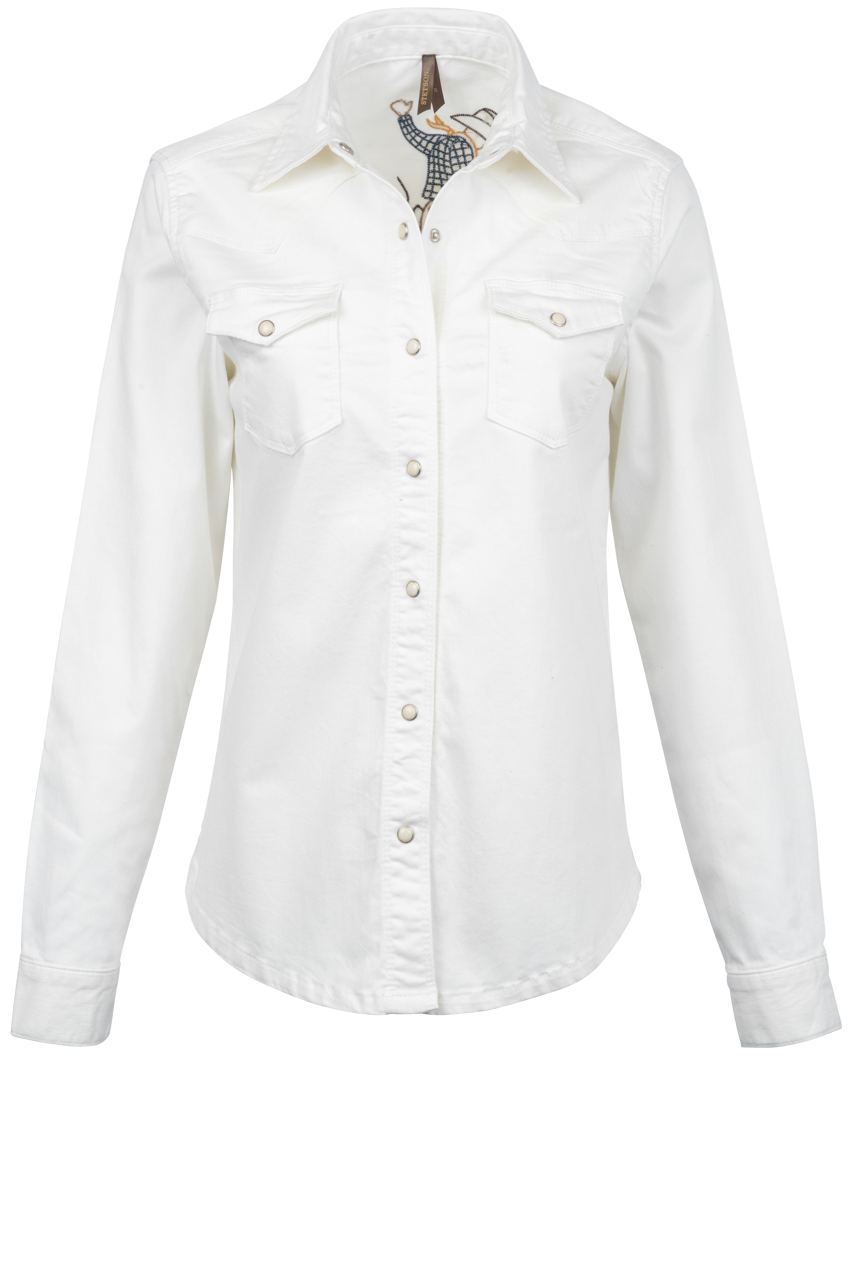 Stetson Women's White Denim Shirt