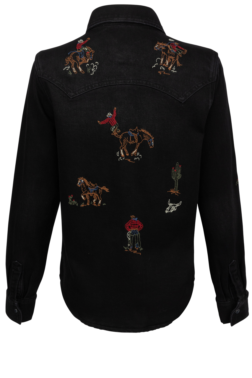 Stetson Women's Black Denim Shirt
