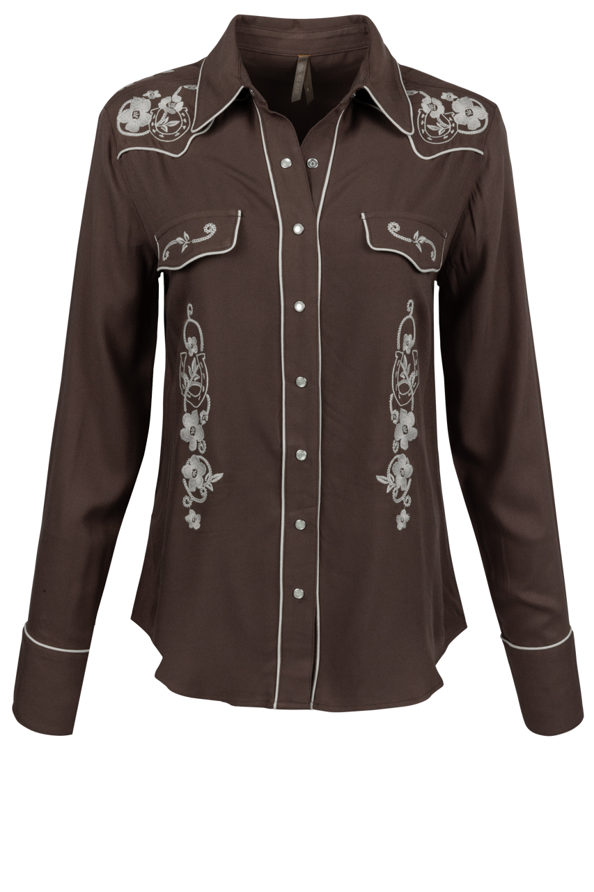 Stetson Women's Retro Snap Front Blouse