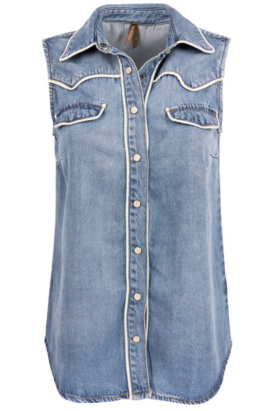 Stetson Women's Sleeveless Denim Top