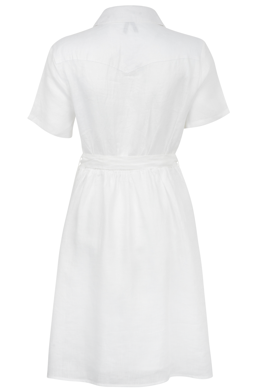 Stetson Women's Tonal Striped Linen Dress