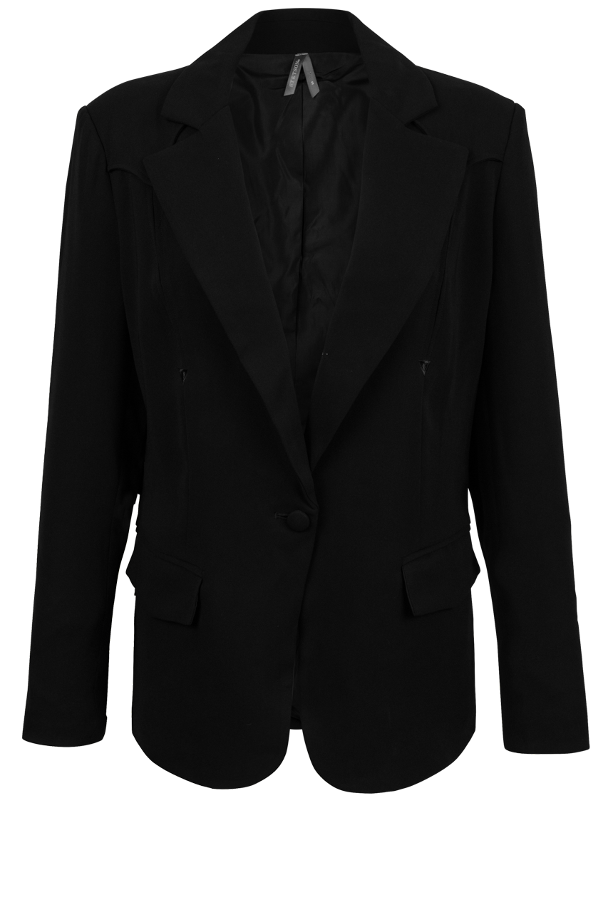 Stetson Women's Black Crepe Blazer