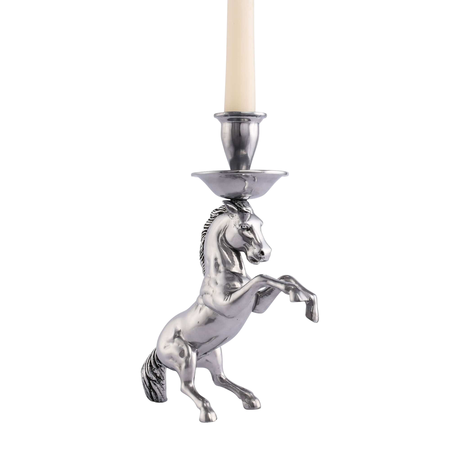 Arthur Court Rearing Horse Candlestick