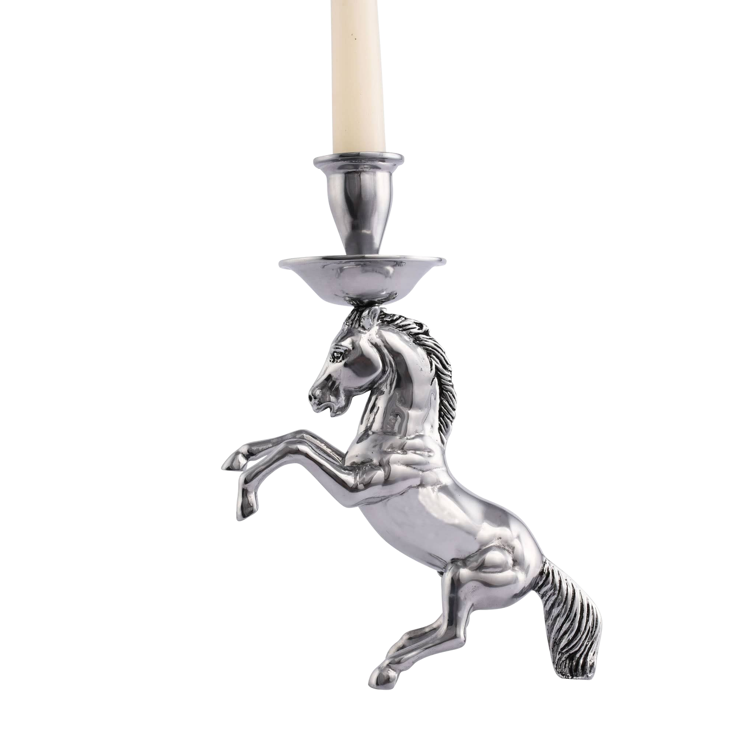 Arthur Court Rearing Horse Candlestick