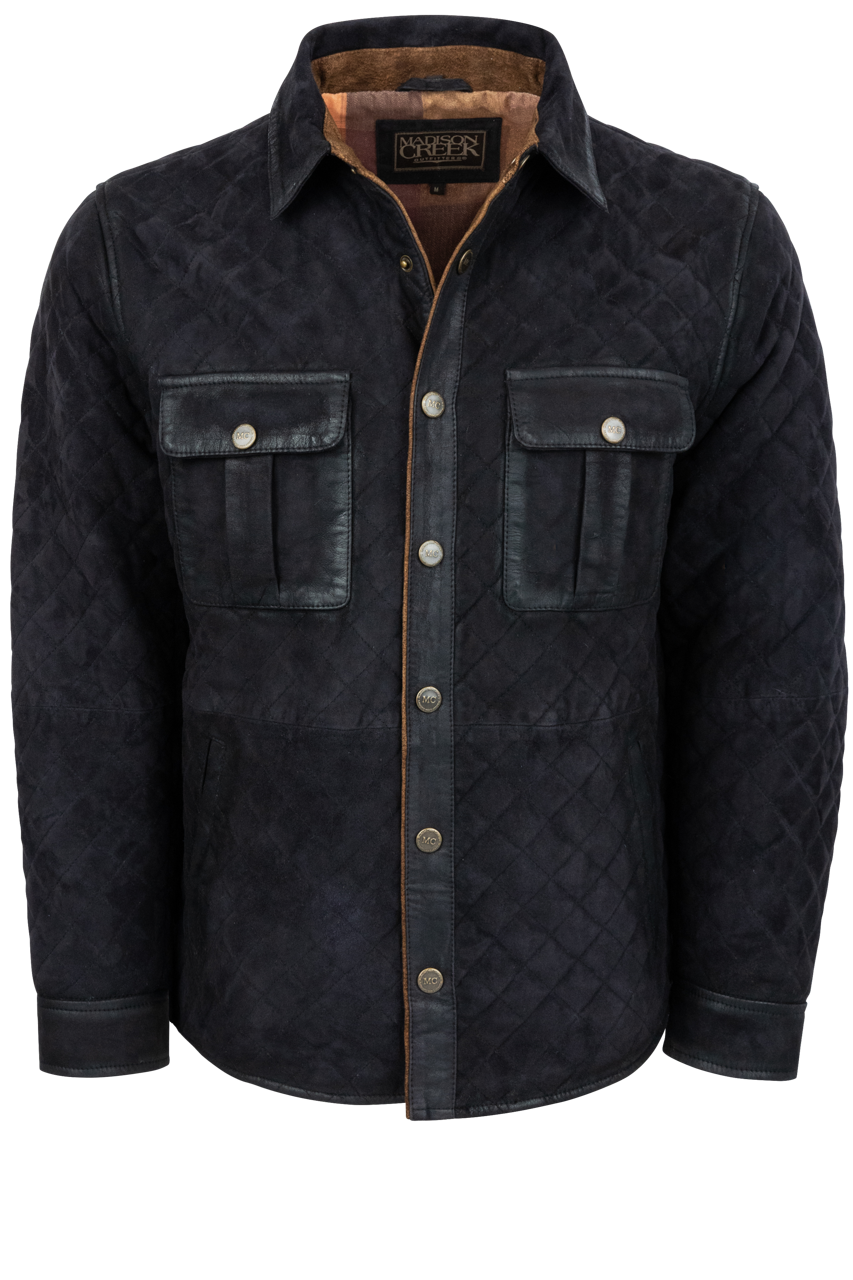 Madison Creek Franklin Waxed Goat Suede Leather Western Jacket