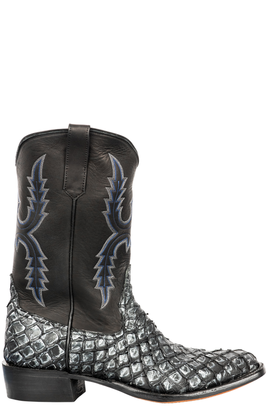 Rios of Mercedes Piraucu Cowboy Boots - Blue Steel