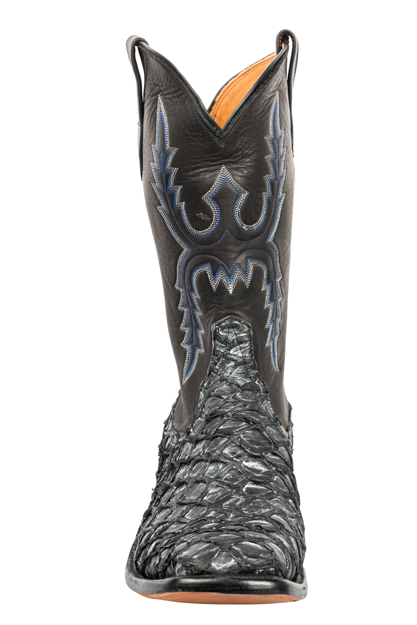 Rios of Mercedes Piraucu Cowboy Boots - Blue Steel