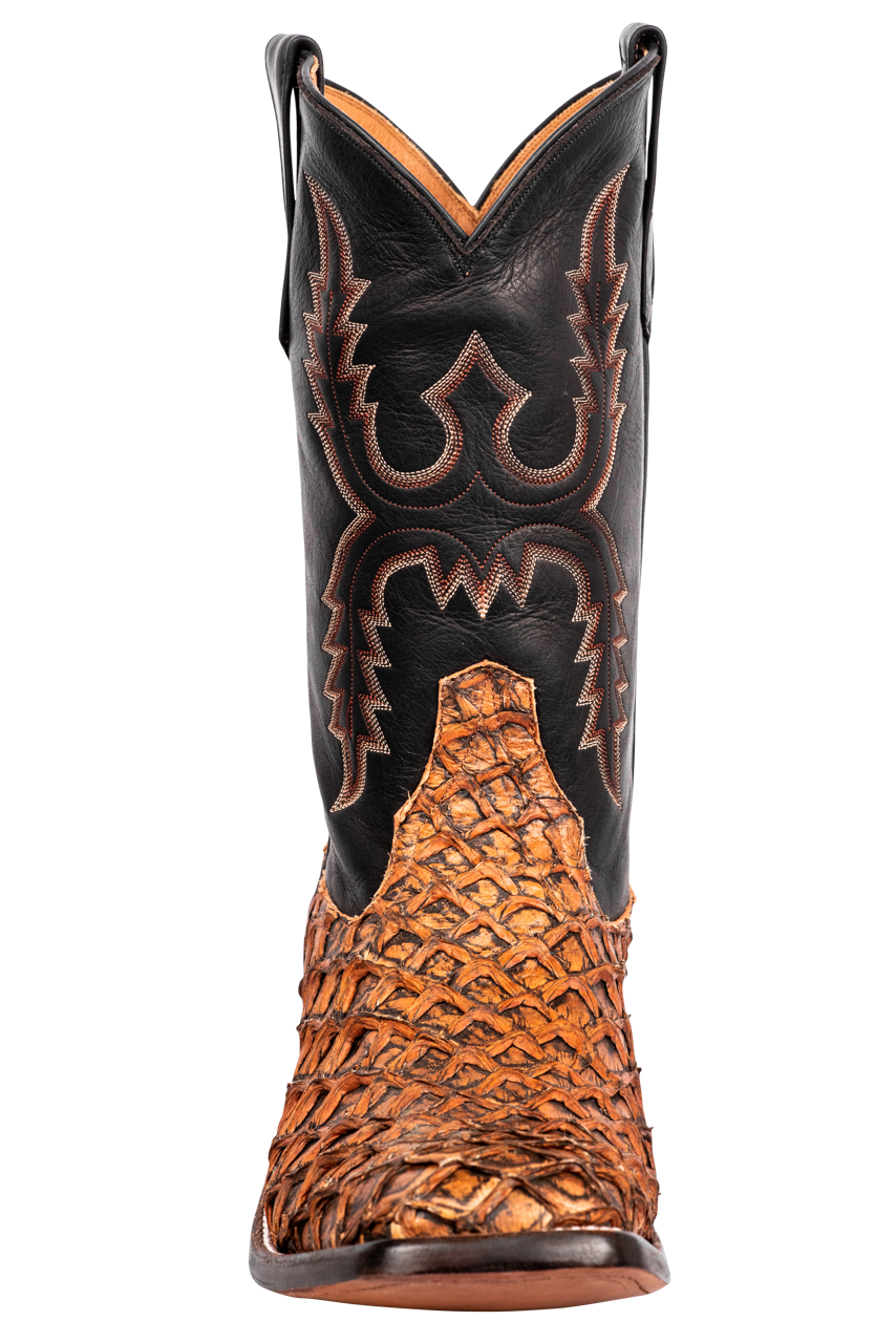 Rios Of Mercedes Men's Pirarucu Cowboy Boots - Ginger