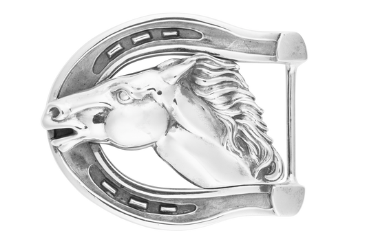 Jeff Deegan 1.5" Horsehead Trophy Buckle