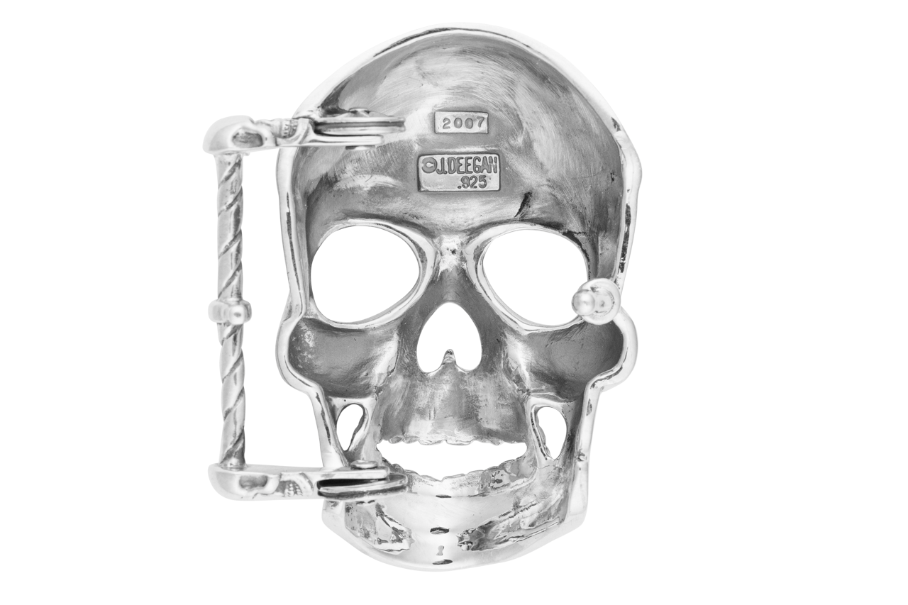 Jeff Deegan 1.5" Classic Skull Trophy Buckle