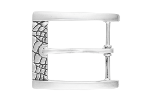 Jeff Deegan 1.5" Alligator Print Belt Buckle