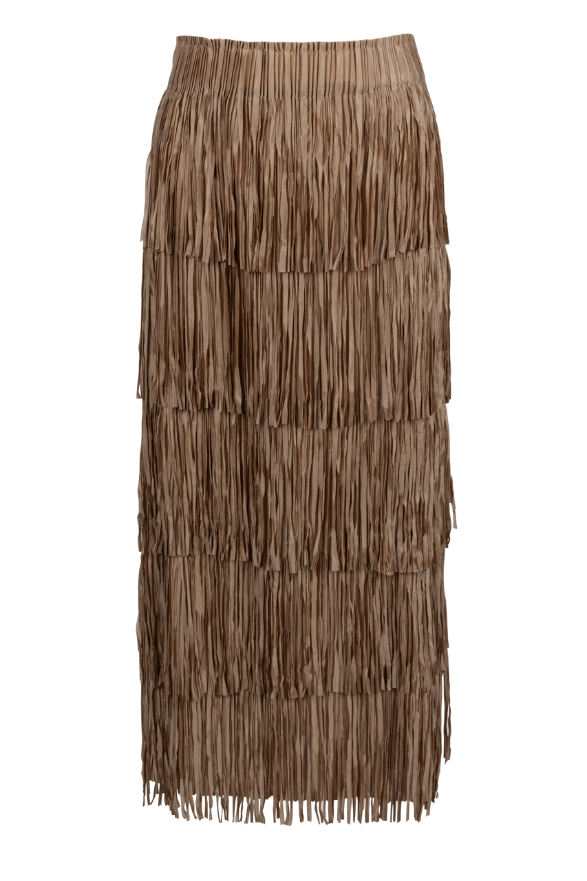W.A.Y. Tiered Fringe Skirt