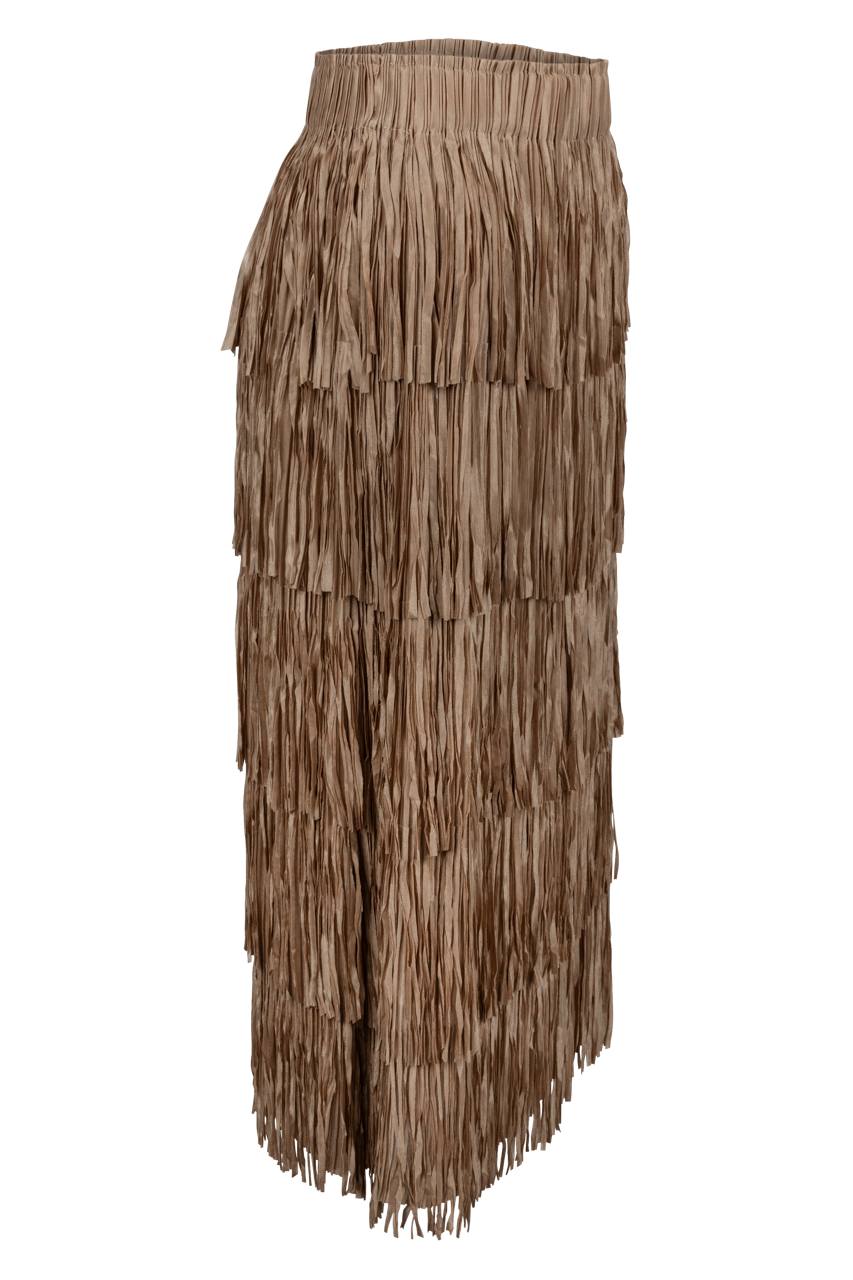 W.A.Y. Tiered Fringe Skirt