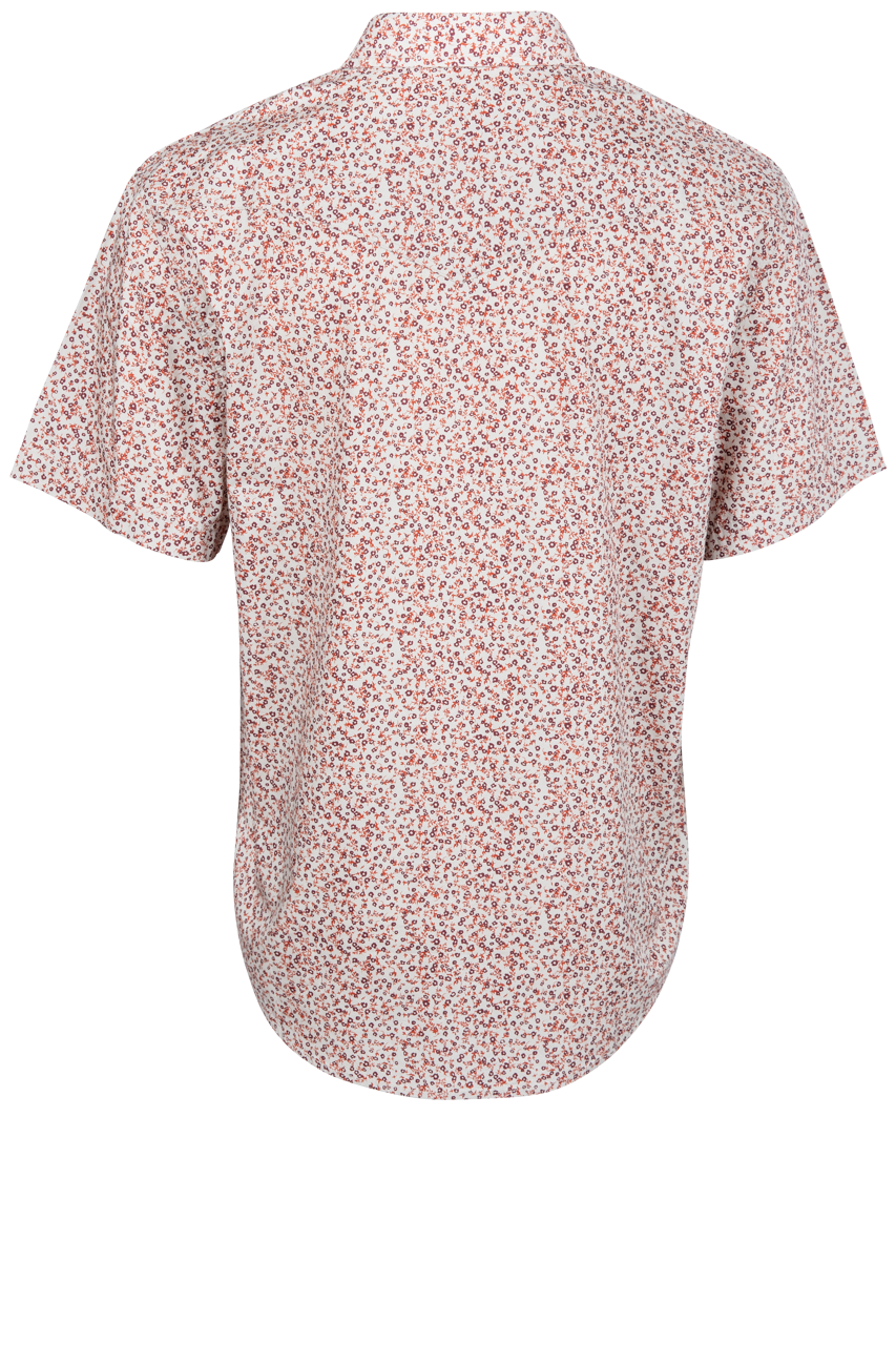 Bascom Floral Snap Front Shirt - Red