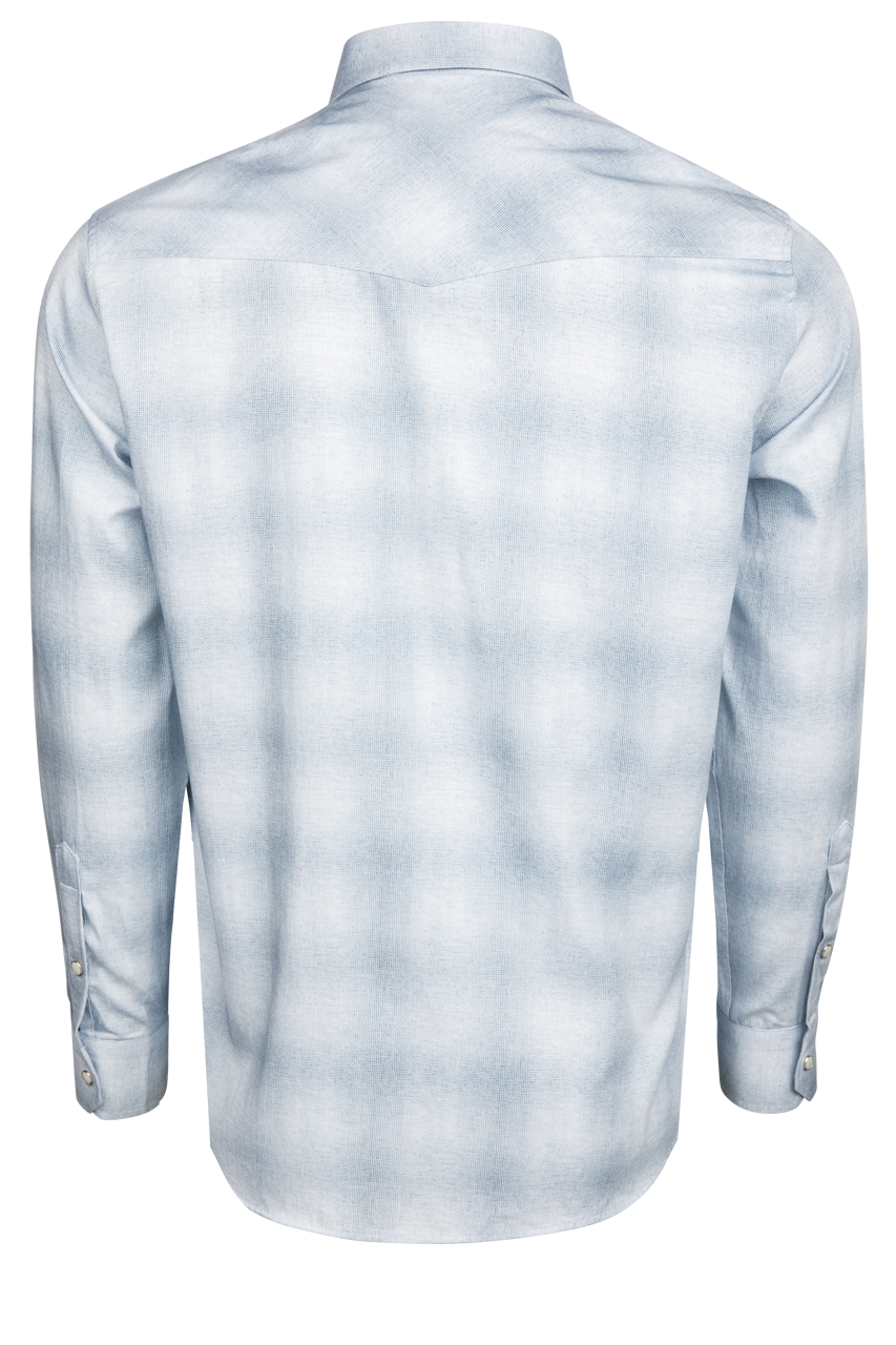 Garnet Snap Front Shirt - Blue Ombre