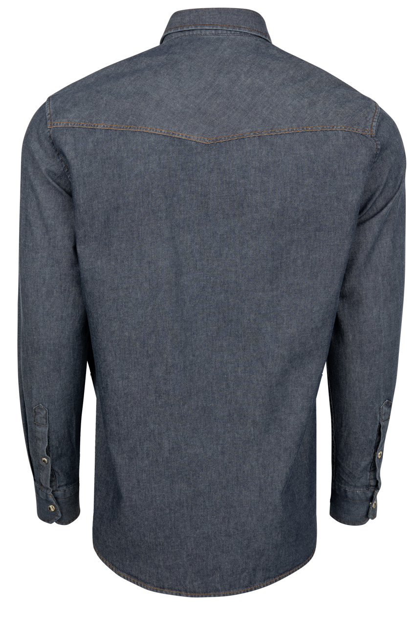 Garnet Snap Front Shirt - Dark Indigo