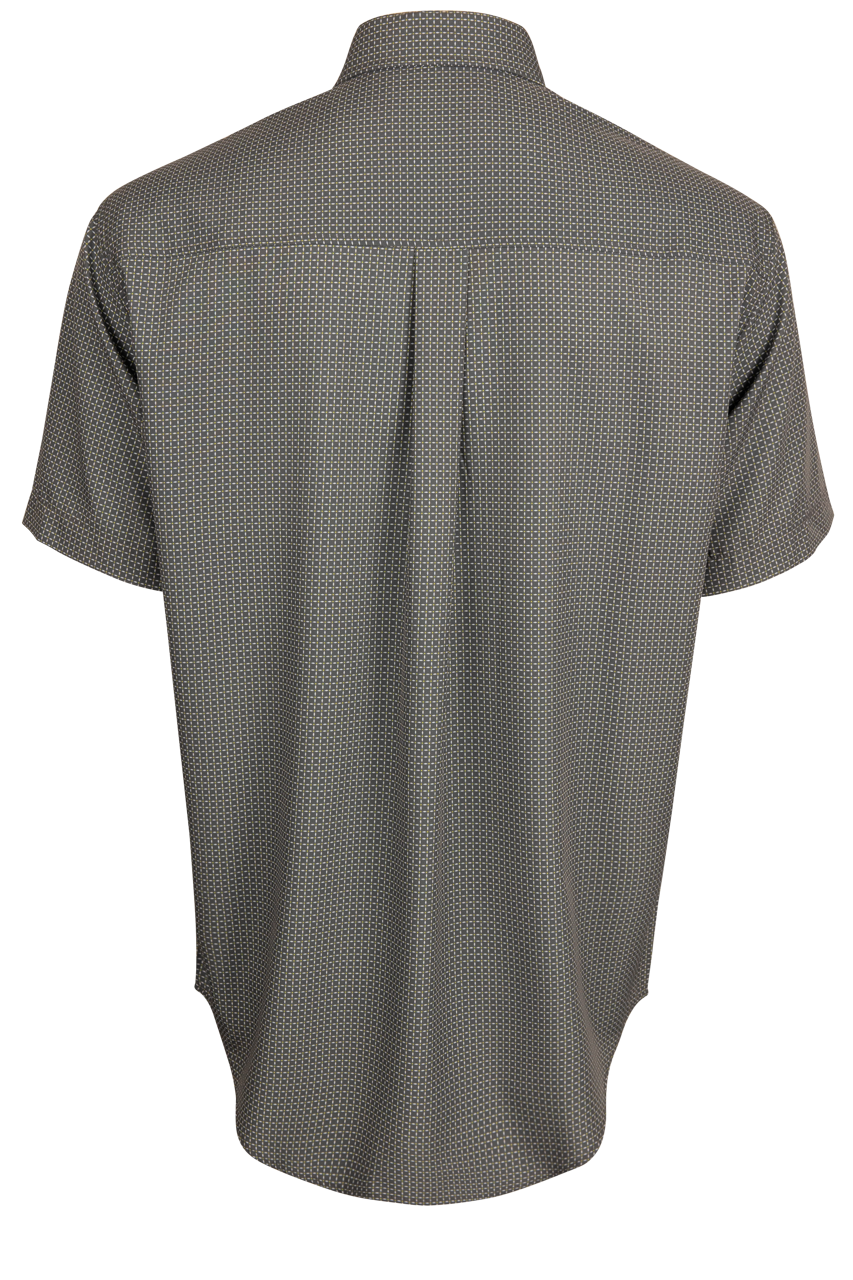 Cinch Microcheck Button Front Shirt