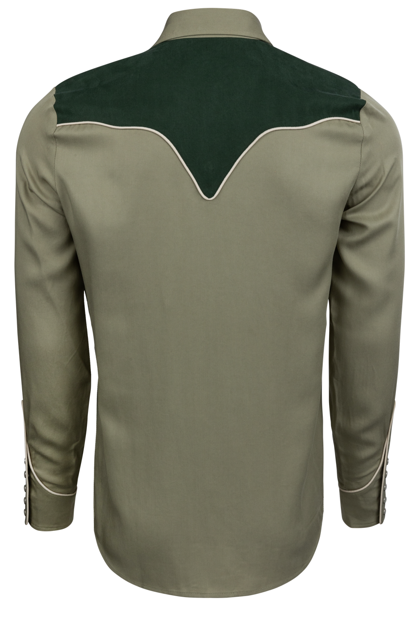 H Bar C Snap Front San Juan Shirt - Green