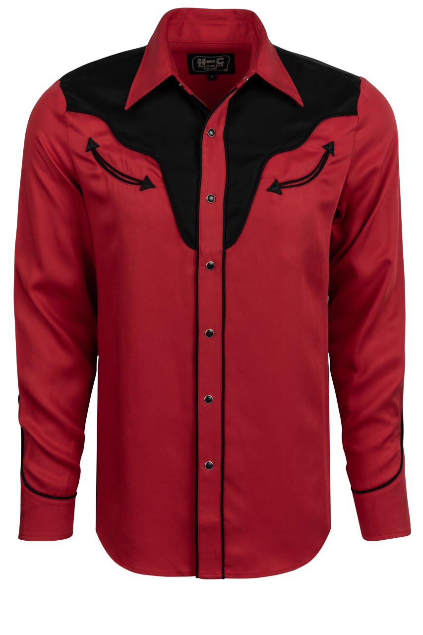 H Bar C Red Snap Front San Juan Shirt | Pinto Ranch