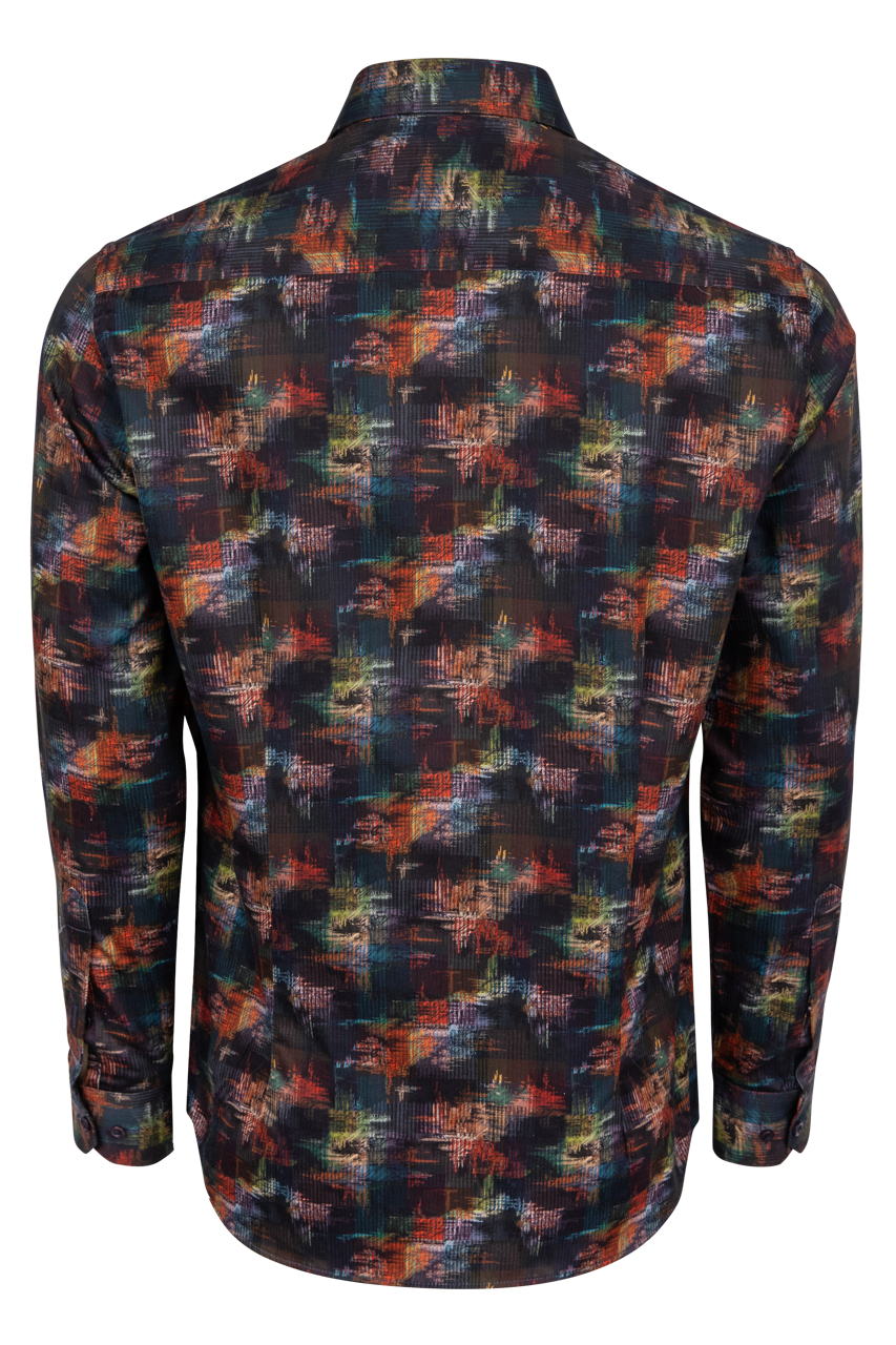 Pinto Ranch Desert Abstract Print Long Sleeve Shirt