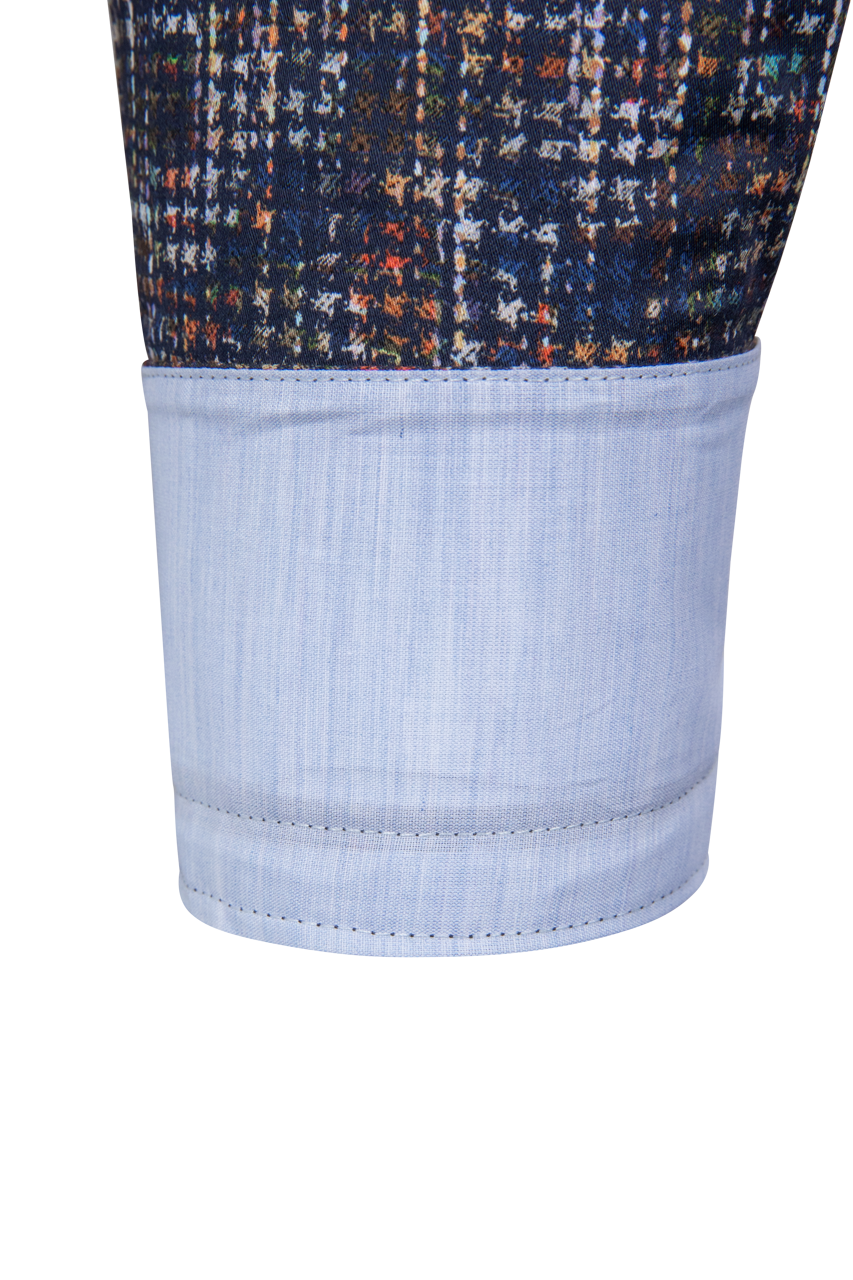 Pinto Ranch Navy Blinking Button-Down Shirt