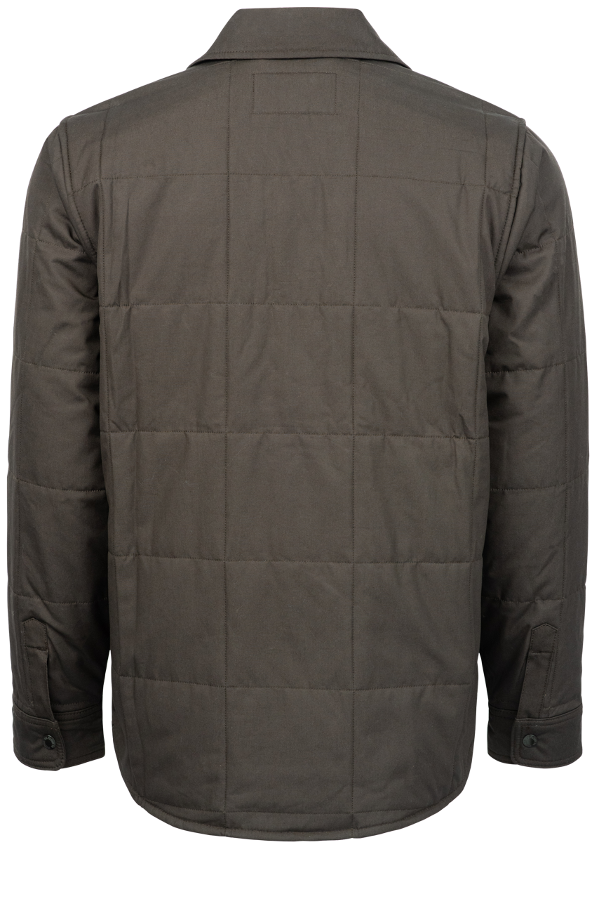Filson Cover Cloth Quilted Shirt Jacket - Cinder