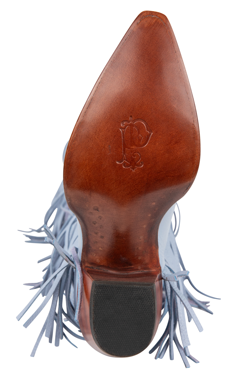 Petite Paloma Ava Cowgirl Boot - Periwinkle