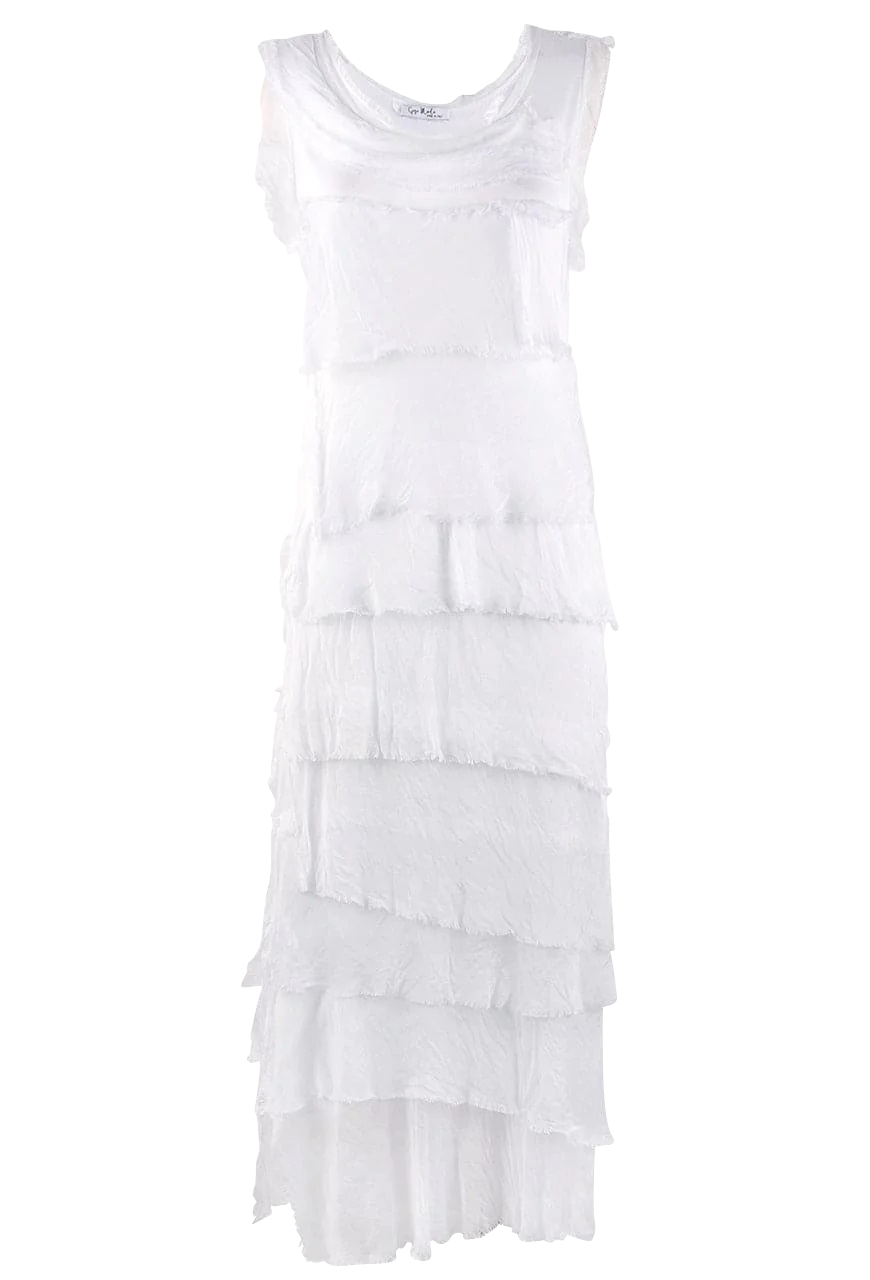 Gigi Sleeveless Long Ruffle Dress