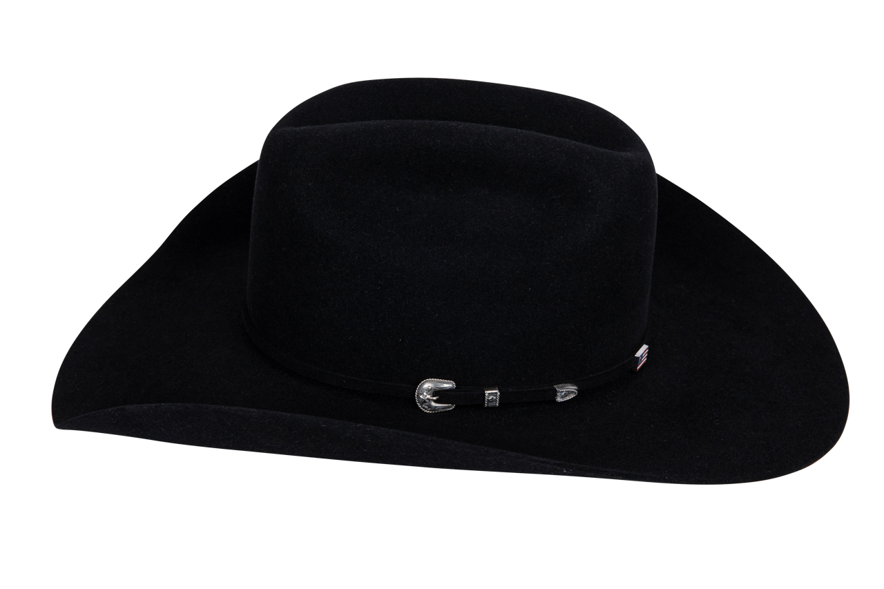 American Hat Co. 200X Black Felt Cowboy Hat