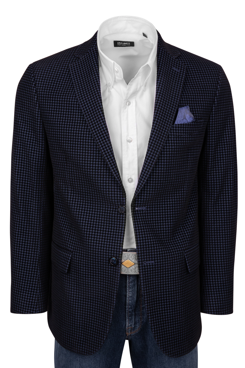 Robert Graham Somerton Houndstooth Sport Coat - Navy