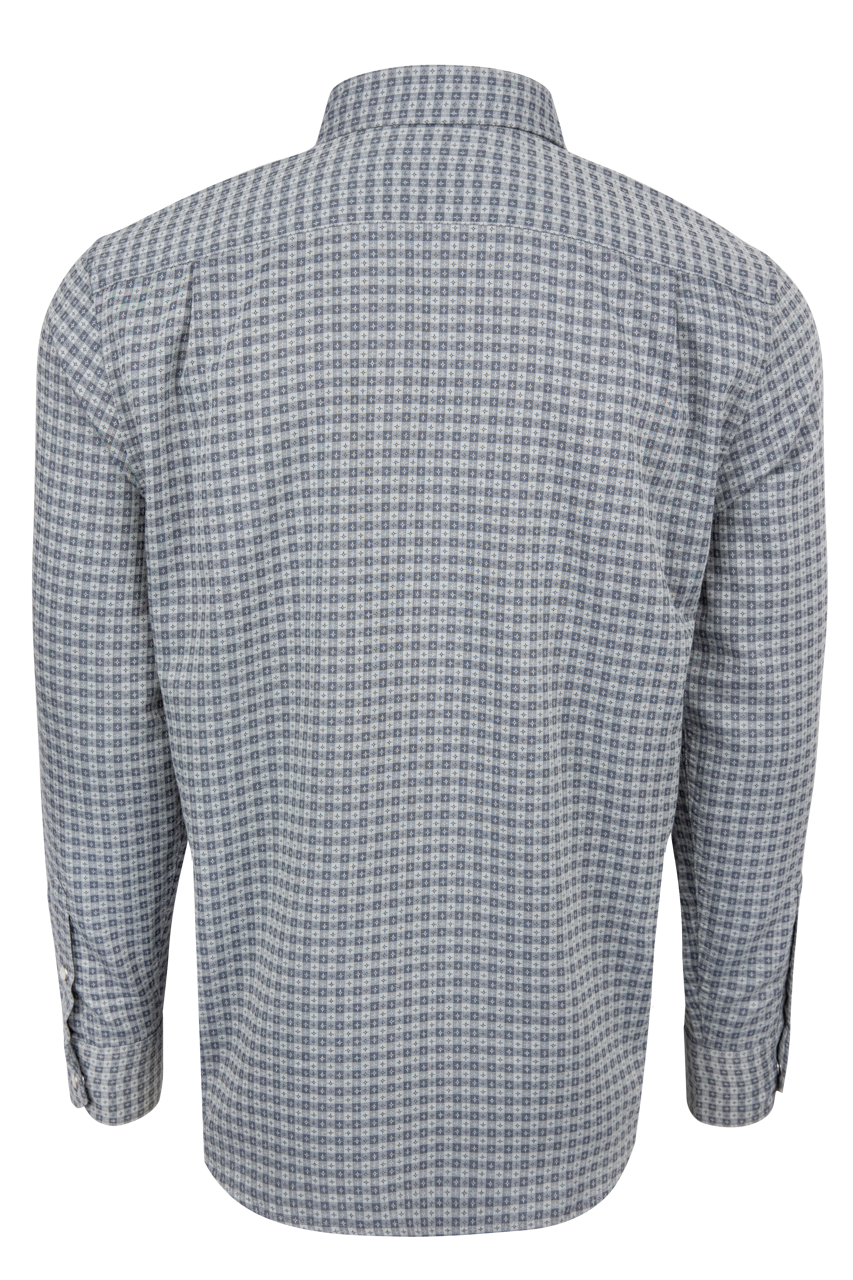 Snaps Rambler Vintage Gingham Long Sleeve Shirt - Blue