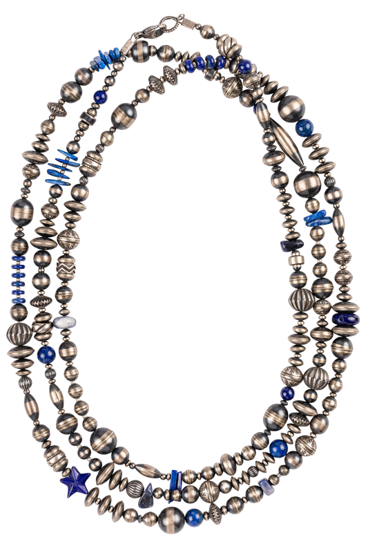 Navajo Pearl & Lapis Necklace