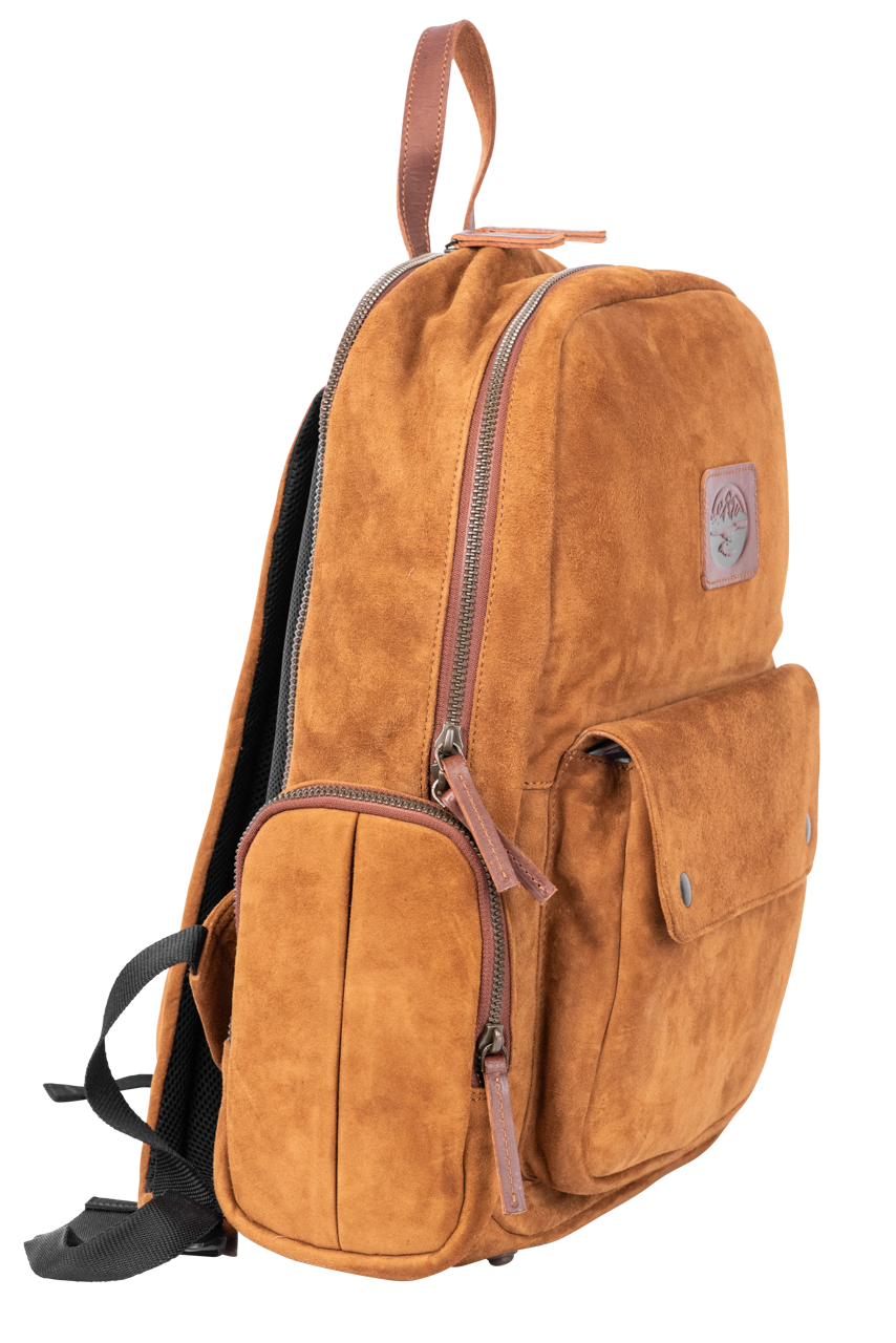 Madison Creek Leather Trimmed Backpack