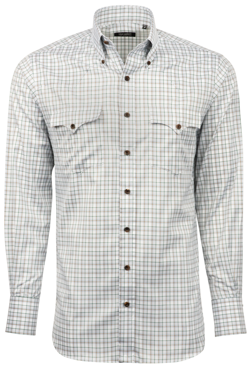 Lyle Lovett for Hamilton Button-Front Shirt - Green Check